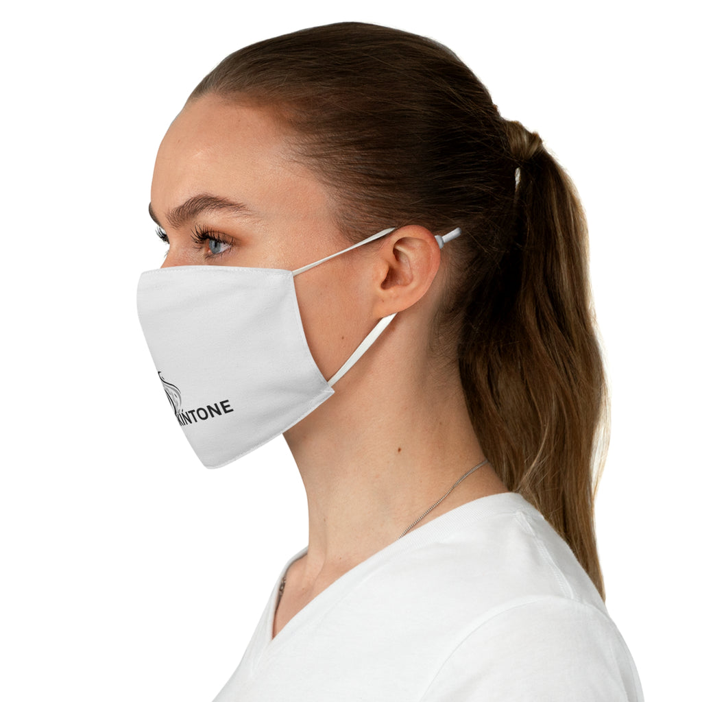 LuxeskinTone Branded Fabric Face Mask — Reusable Adjustable Logo Mask