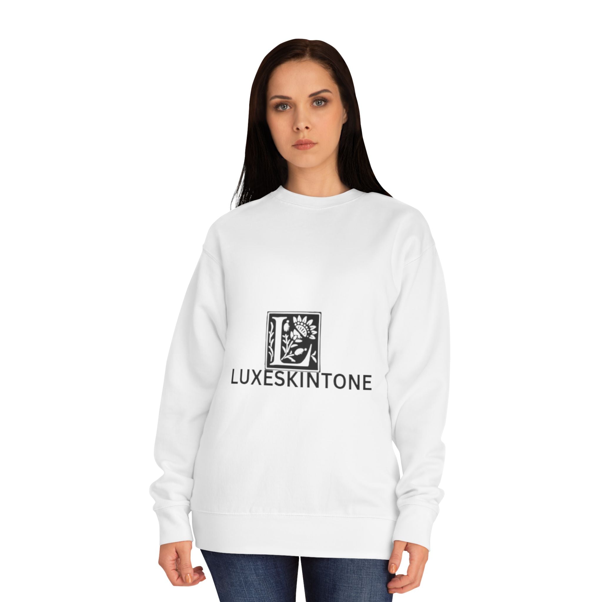 Luxeskintone Logo Sweatshirt — Minimalist Brand Crewneck