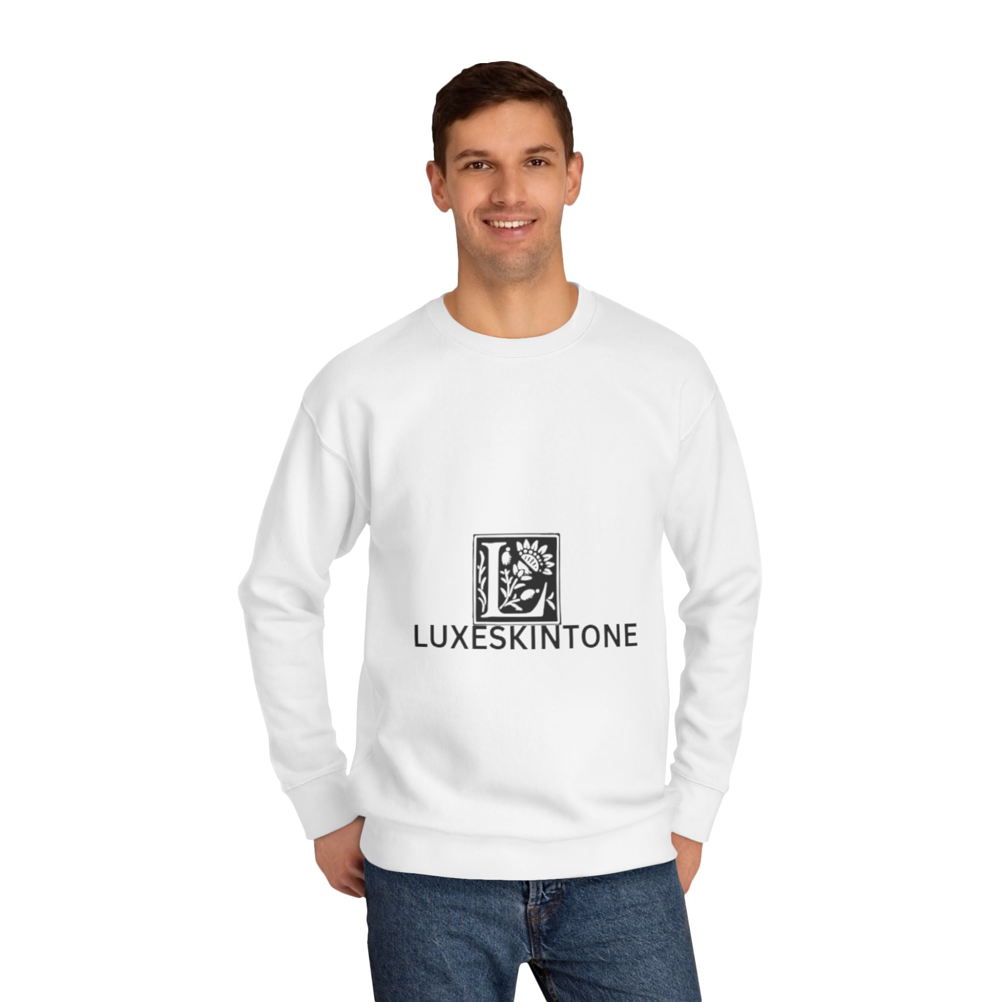 Luxeskintone Logo Sweatshirt — Minimalist Brand Crewneck