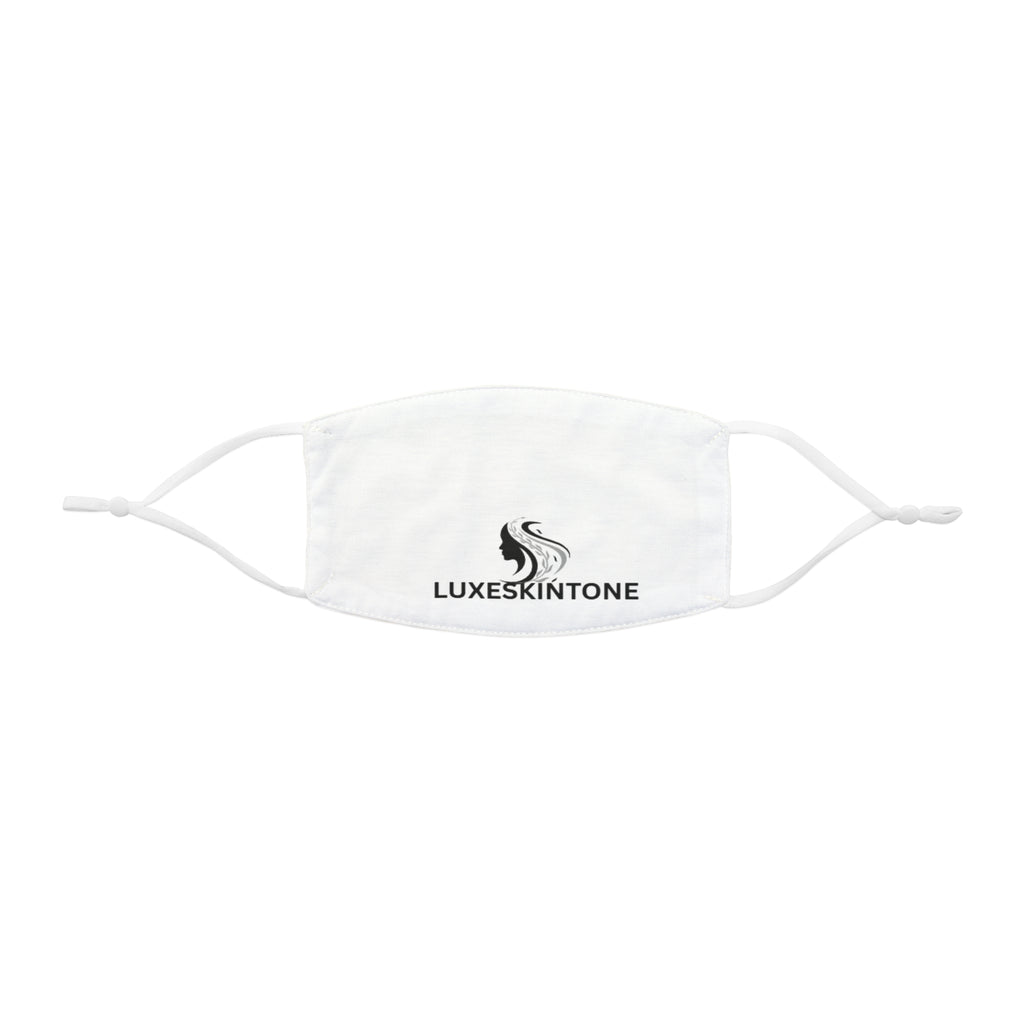 LuxeskinTone Branded Polyester Face Mask — Adjustable Snug-Fit Reusable Mask